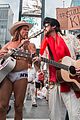 billy ray cyrus performs as still the kings burnin vernon brown in times square 06