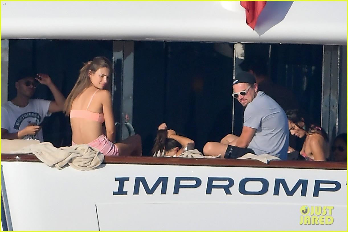 leonardo dicaprio tobey maguire relax on a yacht in st tropez 213934483