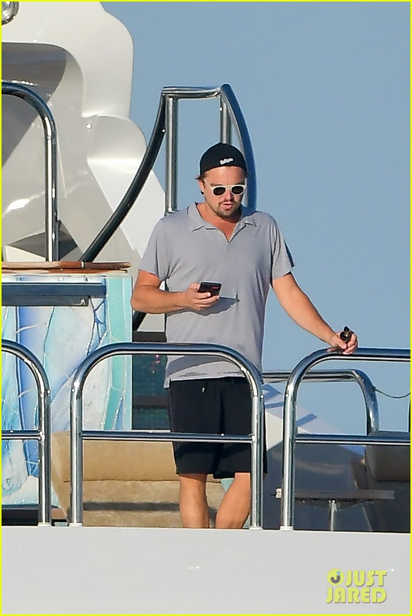 Leonardo DiCaprio & Tobey Maguire Relax On a Yacht in St. Tropez Photo