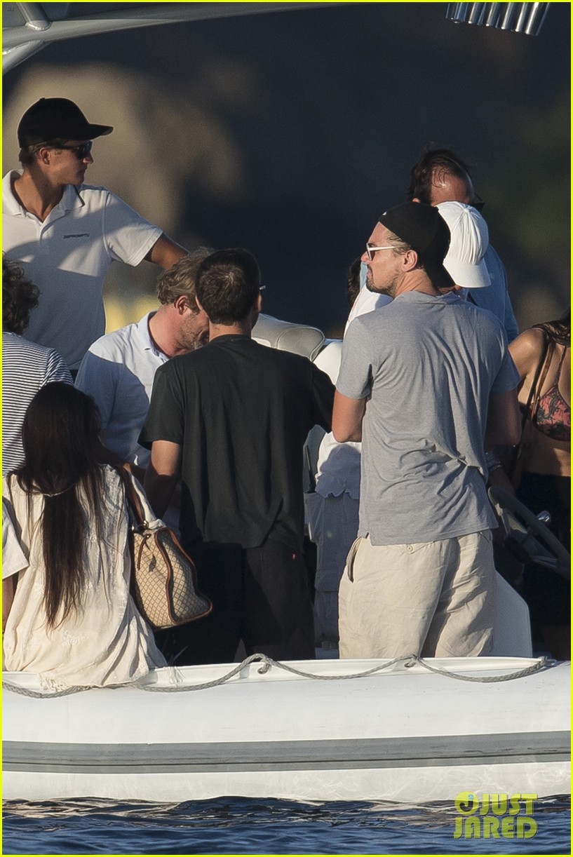 leonardo dicaprio tobey maguire relax on a yacht in st tropez 603934522