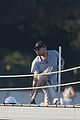 leonardo dicaprio tobey maguire relax on a yacht in st tropez 64