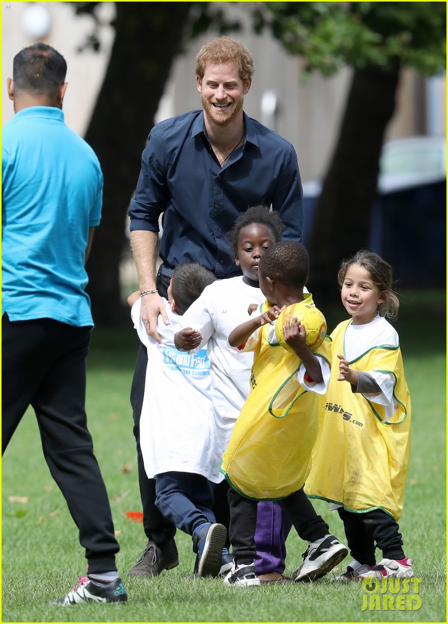 Prince Harry Takes Part in Fit & Fed Campaign With Some Adorable Kids