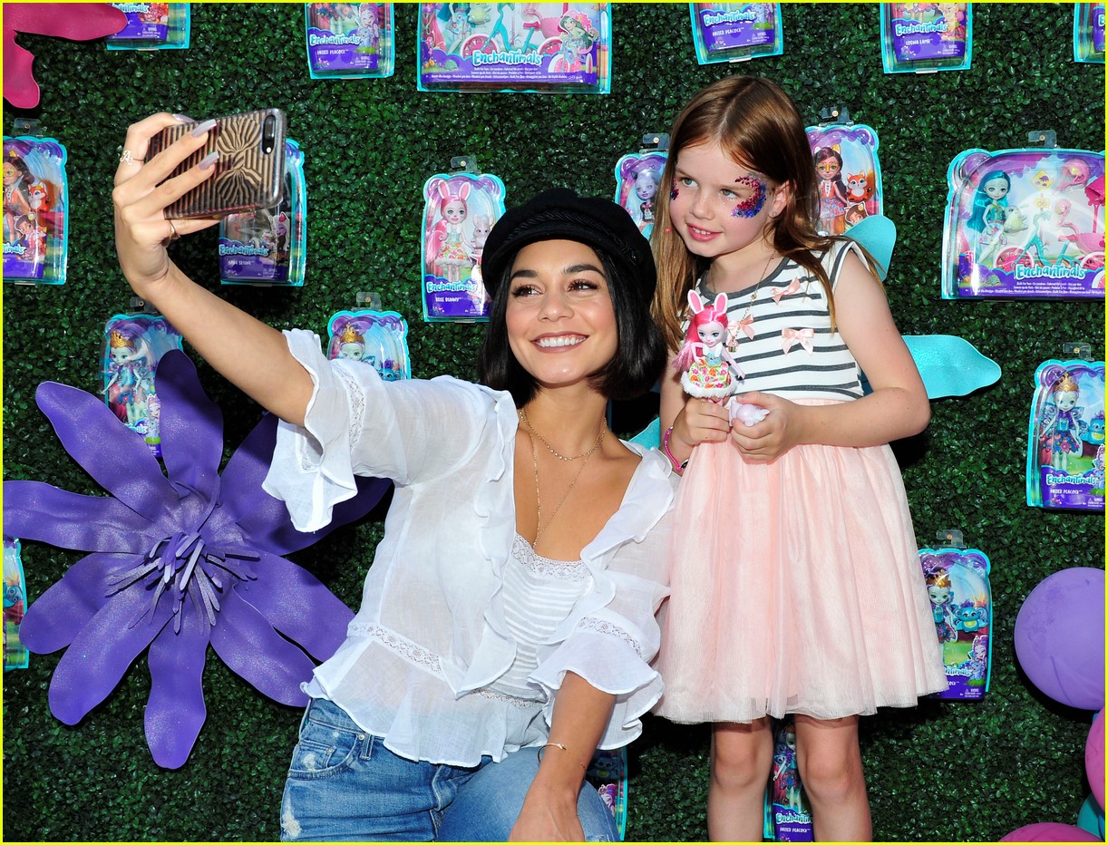 vanessa hudgens snaps selfies with fans at toy launch 023930724