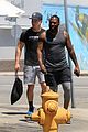 nick jonas shows off his buff arm muscles after a workout 03