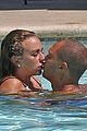 jeremy meeks chloe green kiss cuddle by the pool 03