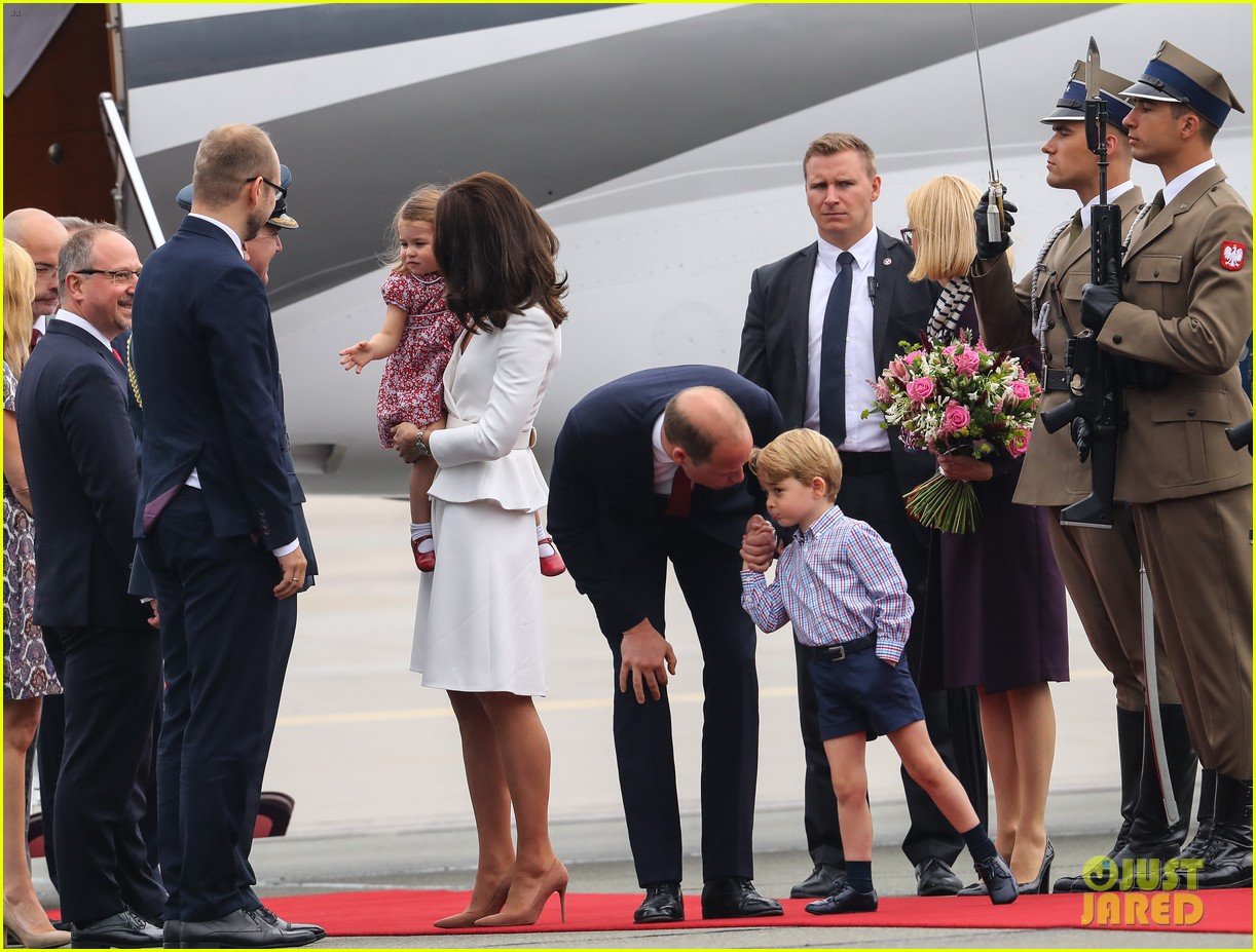 kate middleton prince william arrive in poland with george charlotte 373929276
