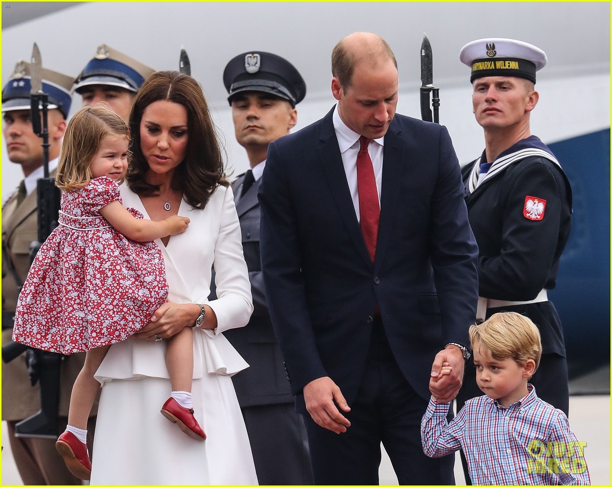 Kate Middleton & Prince William Arrive in Poland with