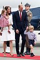 kate middleton prince william arrive in poland with george charlotte 06