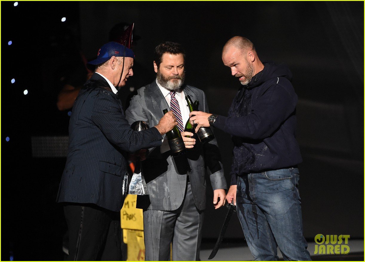 bill murray gets champagne poured on him at espys 043927168