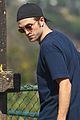 robert pattinson gets in some exercise at the dog park 02