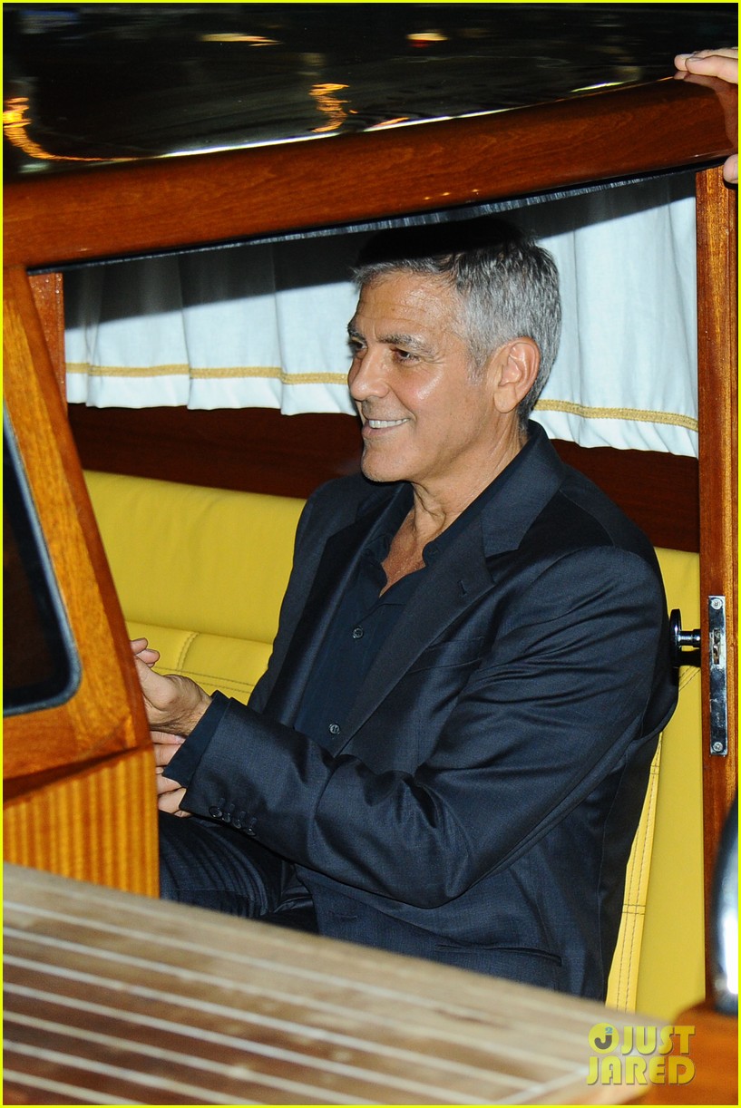 george clooney takes a boat for venice date night with amal 03