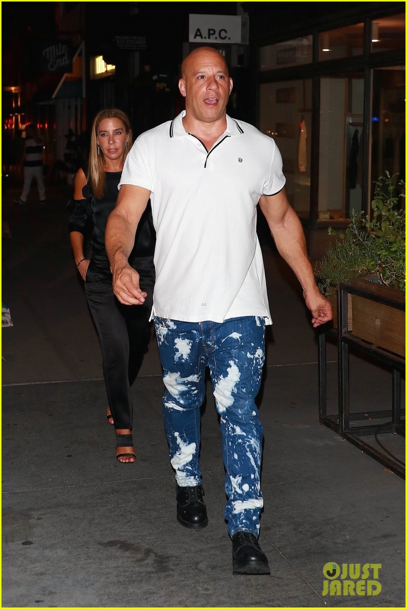 vin diesel sports paint splattered jeans for nyc dinner outing 023944933