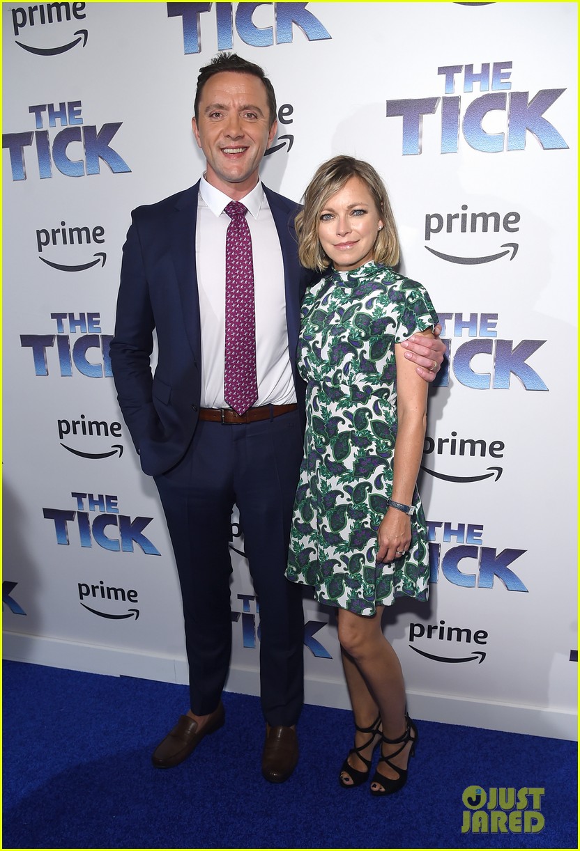katie holmes supports peter serafinowicz at the tick premiere 193942733