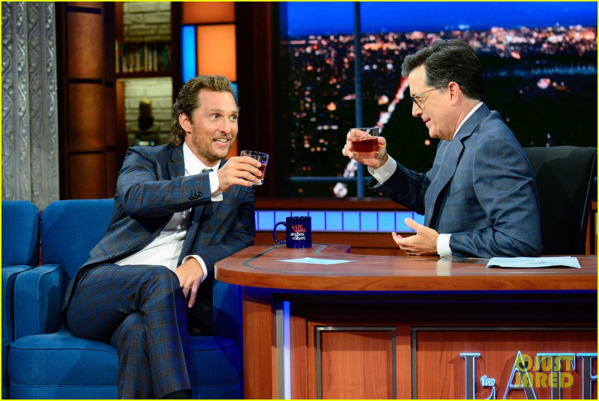 Matthew McConaughey Reenacts Stephen Colbert's Old 'Exit 57' Sketch on ...