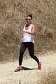 lea michele goes on solo hike before the mayor filming 02