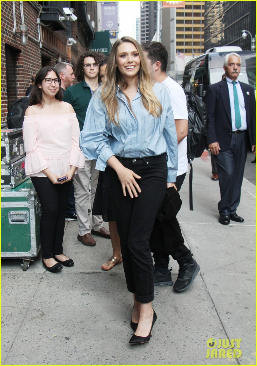 elizabeth olsen is all smiles out in nyc 013937690