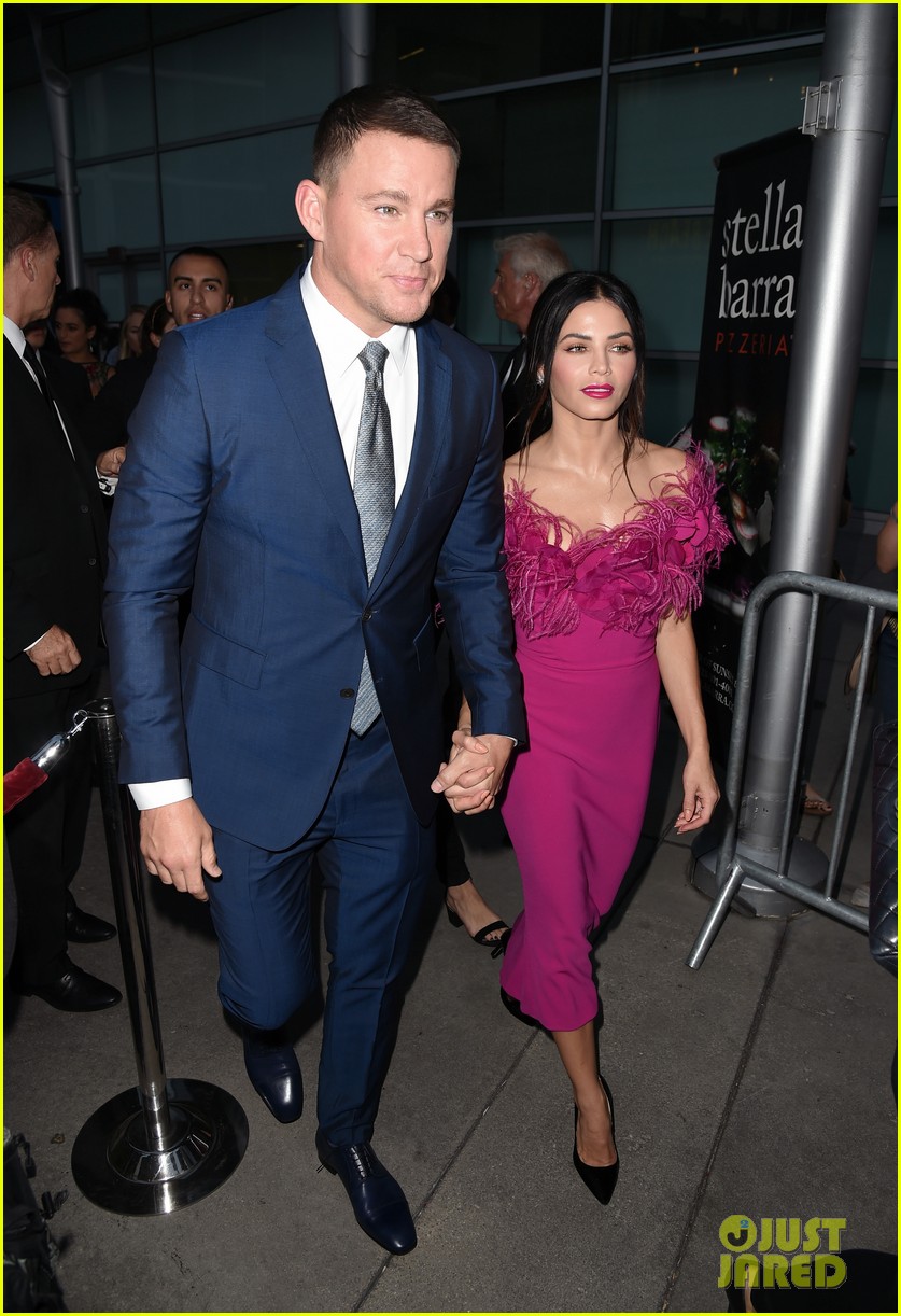 channing tatum gets support from wife jenna dewan at comrade detective 053937726