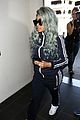 blac chyna rocks blue hair for her flight out of town 03
