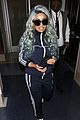 blac chyna rocks blue hair for her flight out of town 05