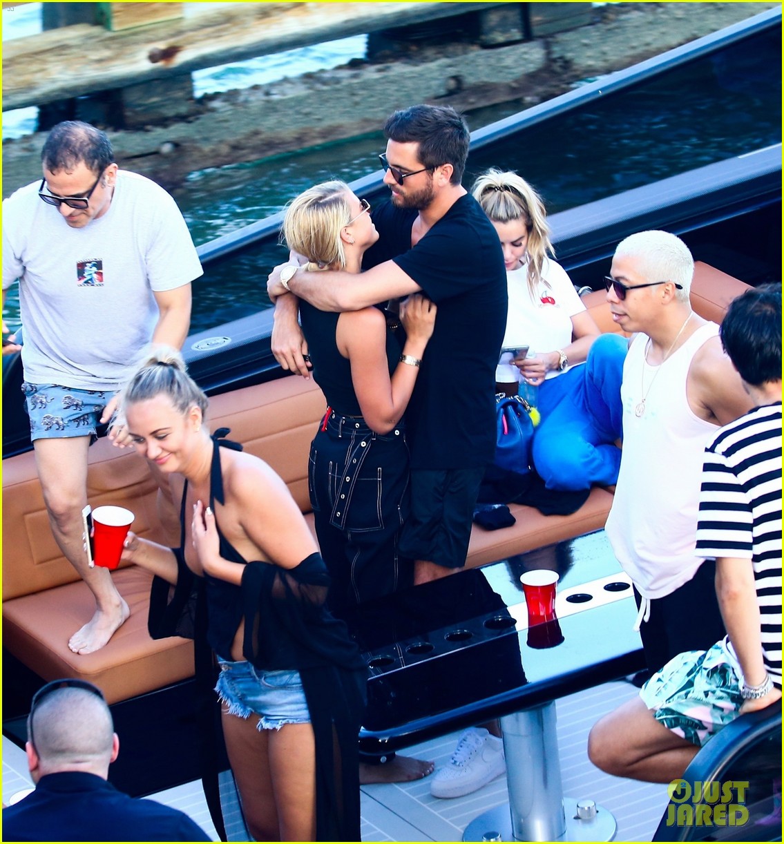 scott disick and sofia richie flaunt pda on a boat with friends2 093963287