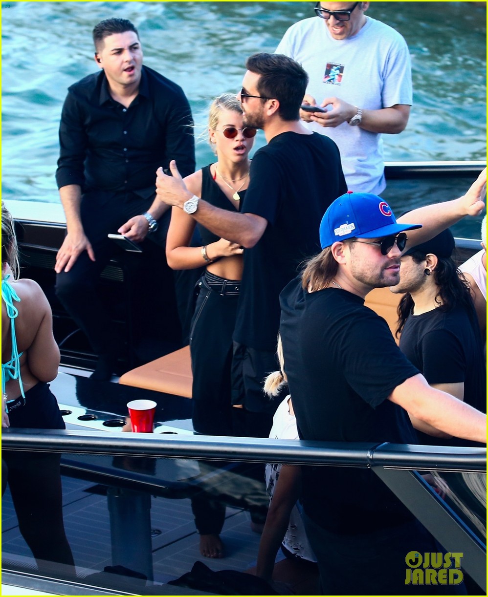 scott disick and sofia richie flaunt pda on a boat with friends2 433963321