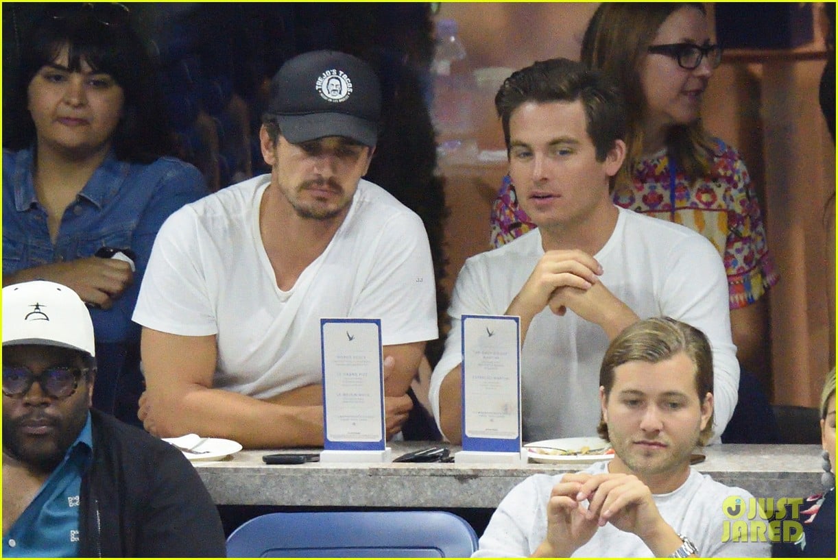 james franco kevin zegers hang out at us open 03