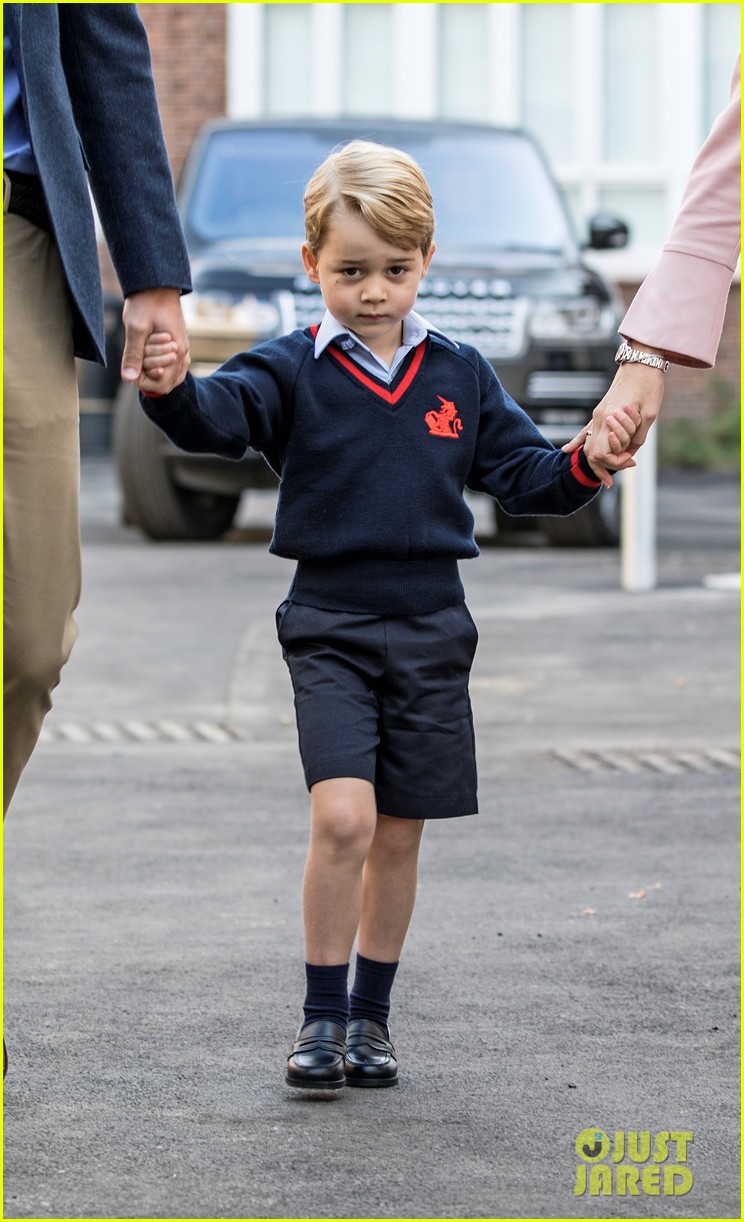 prince george arrives for first day of school 153951745