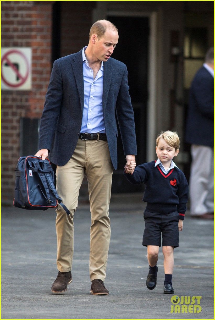 prince george arrives for first day of school 303951760