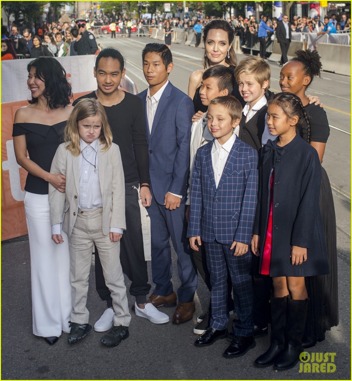 angelina jolies kids join her at first they killed my father tiff premiere 40