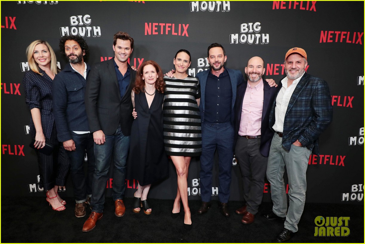 Nick Kroll & 'Big Mouth' Cast Get Support From Aziz Ansari at Premiere ...