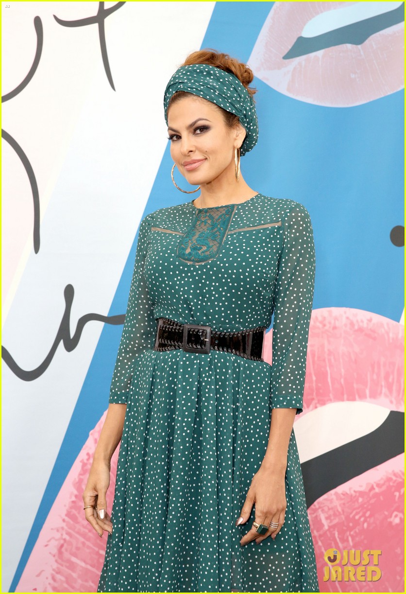 Eva Mendes Makes Rare Public Appearance to Promote Fashion Line! Photo