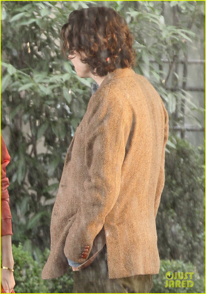 Selena Gomez & Timothee Chalamet Brave the Rain For Woody Allen Movie