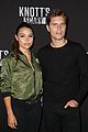 ariel winter and levi meaden get photobombed by nolan gould at knotts scary farm 03