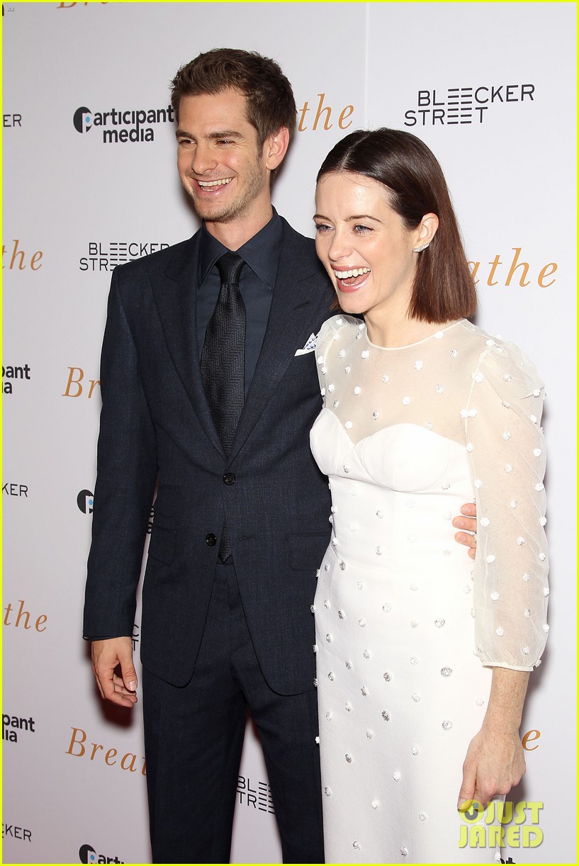 andrew garfield claire foy breath screening nyc 18