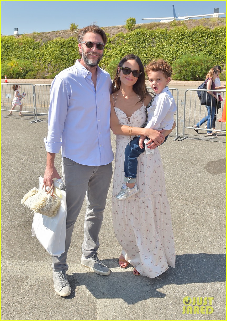 jordana brewster has family time at p s arts express yourself fundraiser 343970085