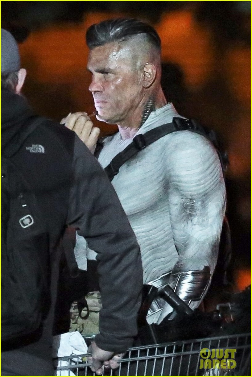 josh brolin in costume as cable for deadpool2 263968047