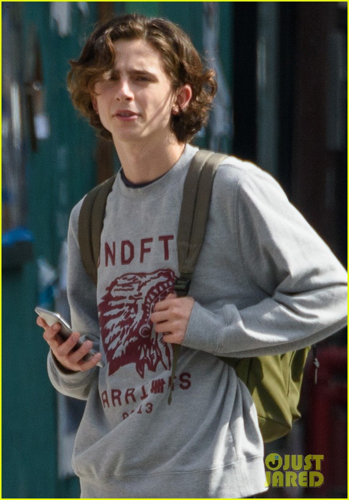 Elle Fanning & Timothee Chalamet Continue Filming Woody Allen's
