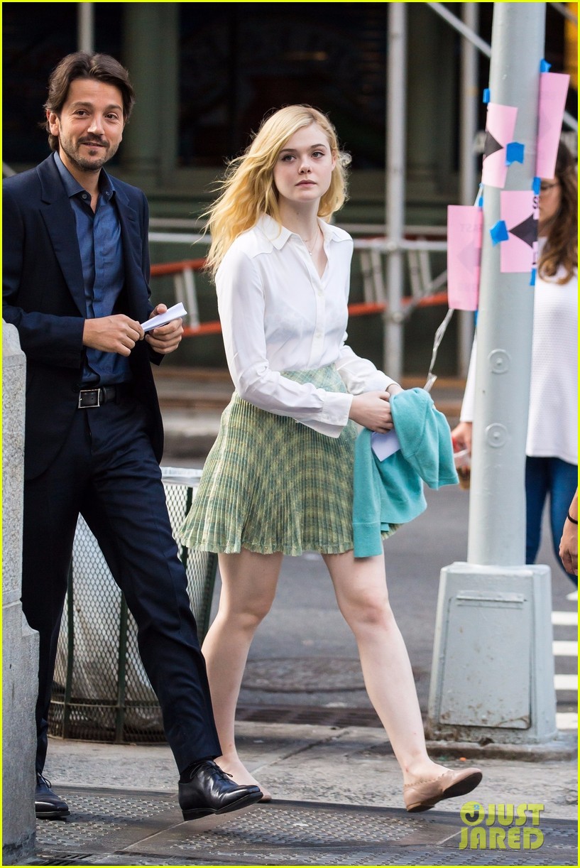 Elle Fanning & Timothee Chalamet Continue Filming Woody Allen's