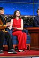 claire foy promotes her beautiful film breathe on the late show 04