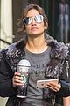 jennifer lopez slays with furry coat and bedazzled starbucks cup 01