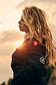 charlotte mckinney turns into a biker babe for local authority campaign 20