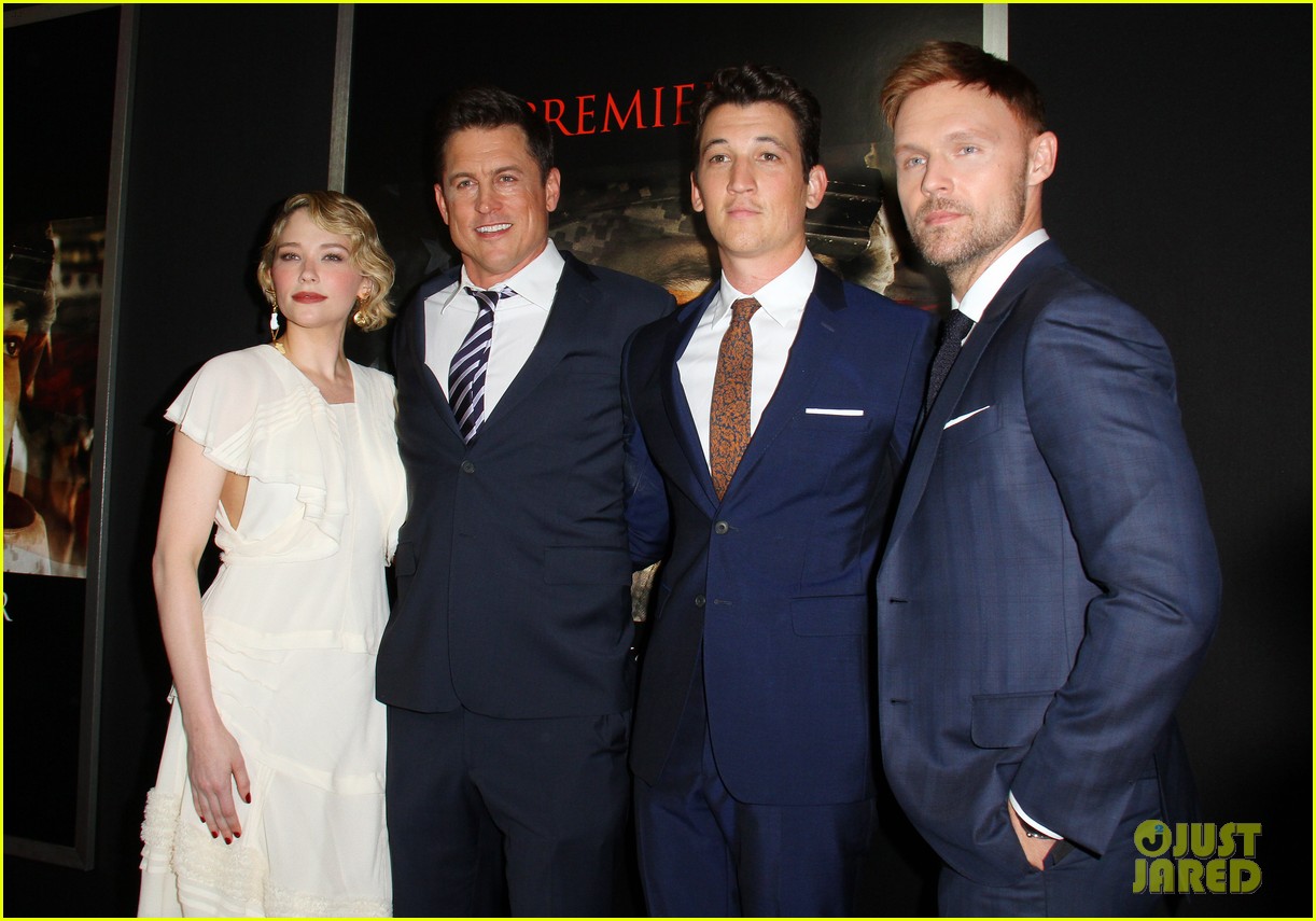 miles teller keleigh sperry couple up at thank you for your service premiere 373977211