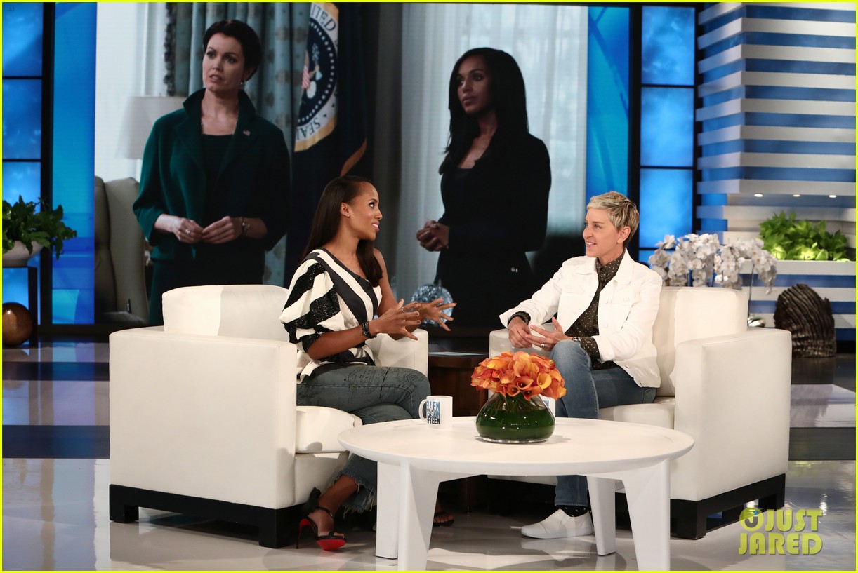 kerry washington gets expertly scared on ellen 053981346