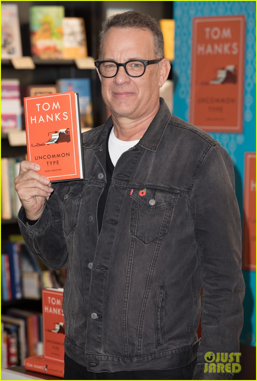 tom hanks promotes his first book uncommon type in london 033981482