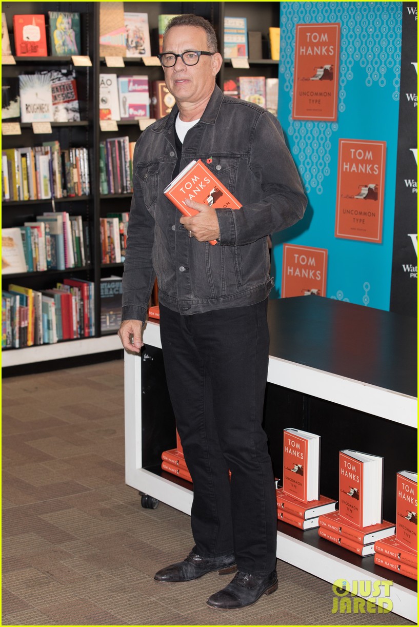 tom hanks promotes his first book uncommon type in london 053981484