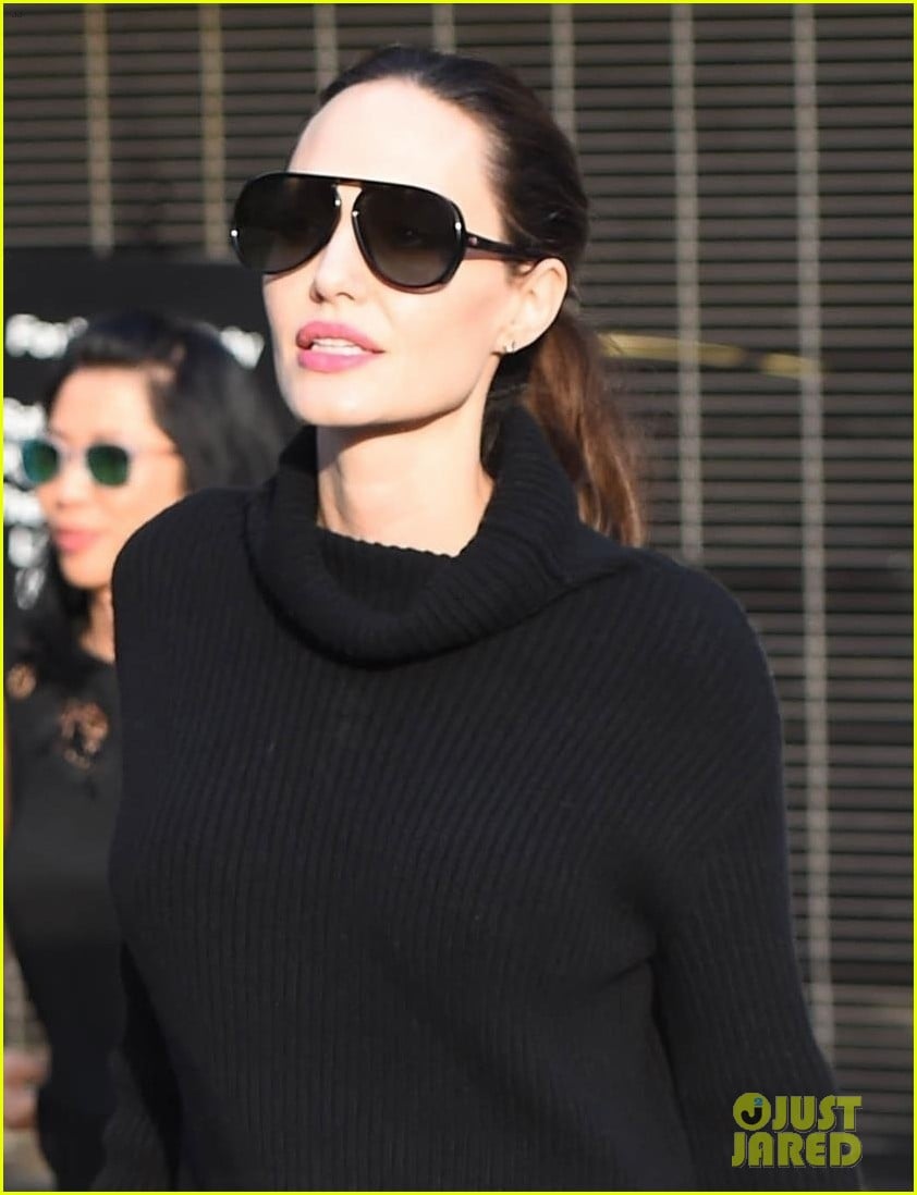 angelina jolie looks chic greeting fans in hollywood 023982370