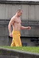 james mcavoy goes shirtless on set of glass 01