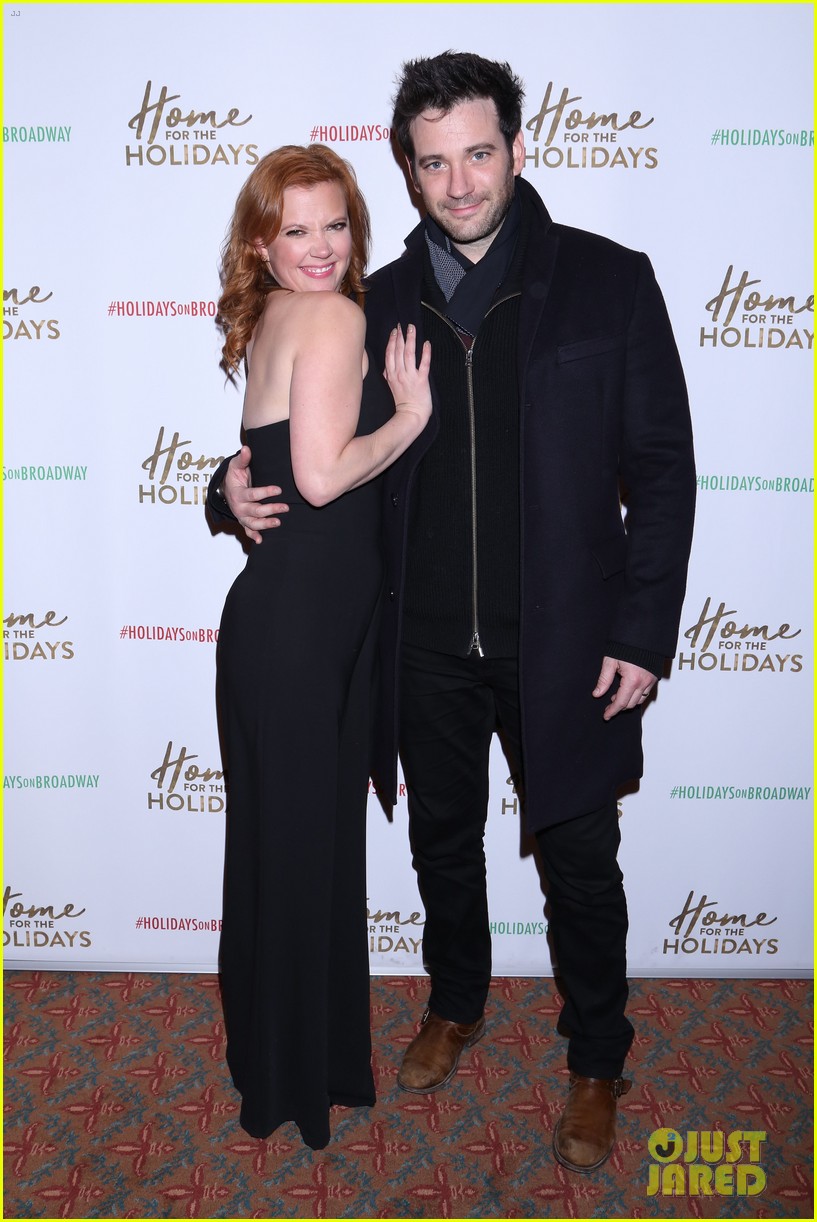 andrew rannells colin donnell step out to support home for the holidays broadway 183991689