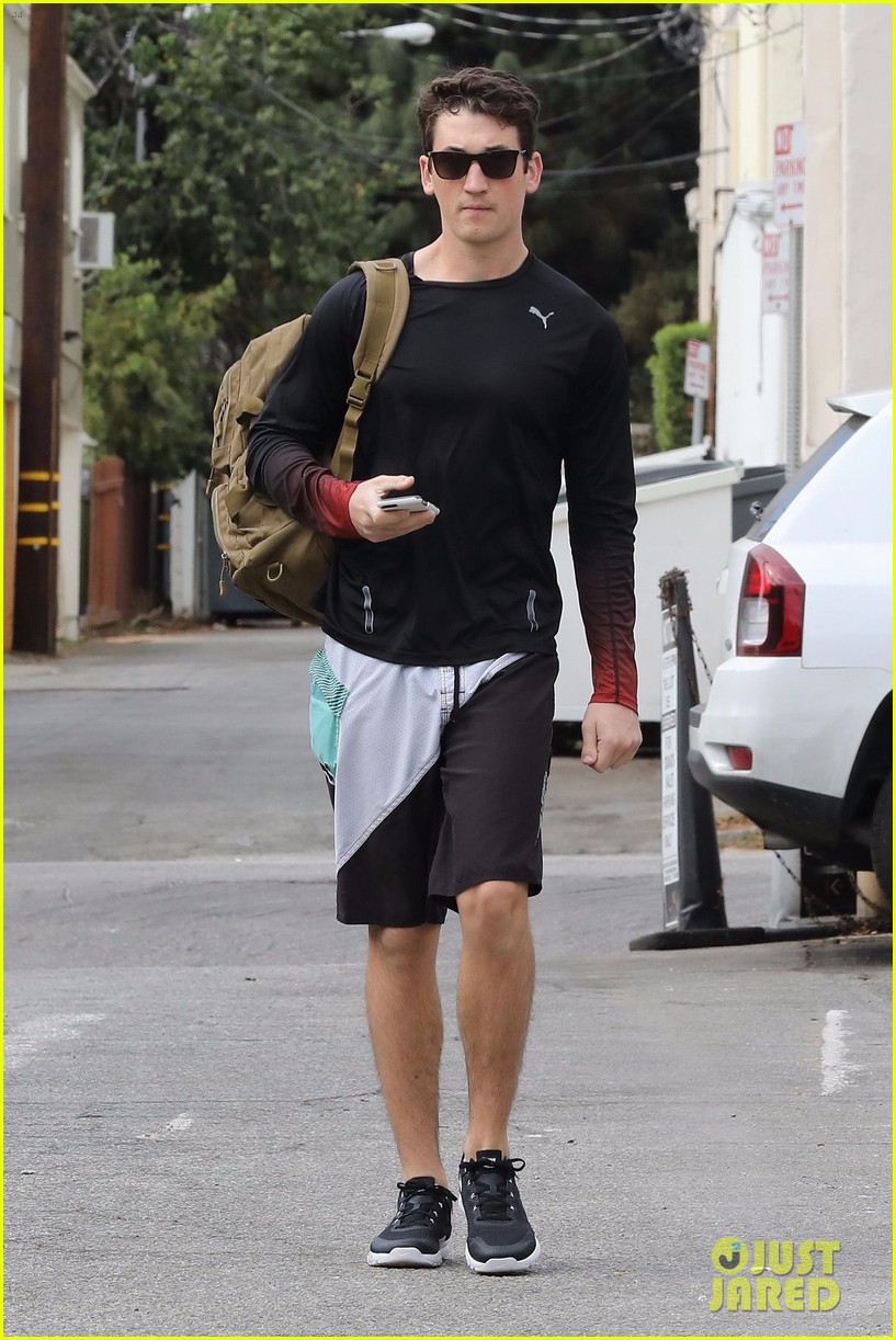 miles teller looks buff heading to the gym in studio city 033982594
