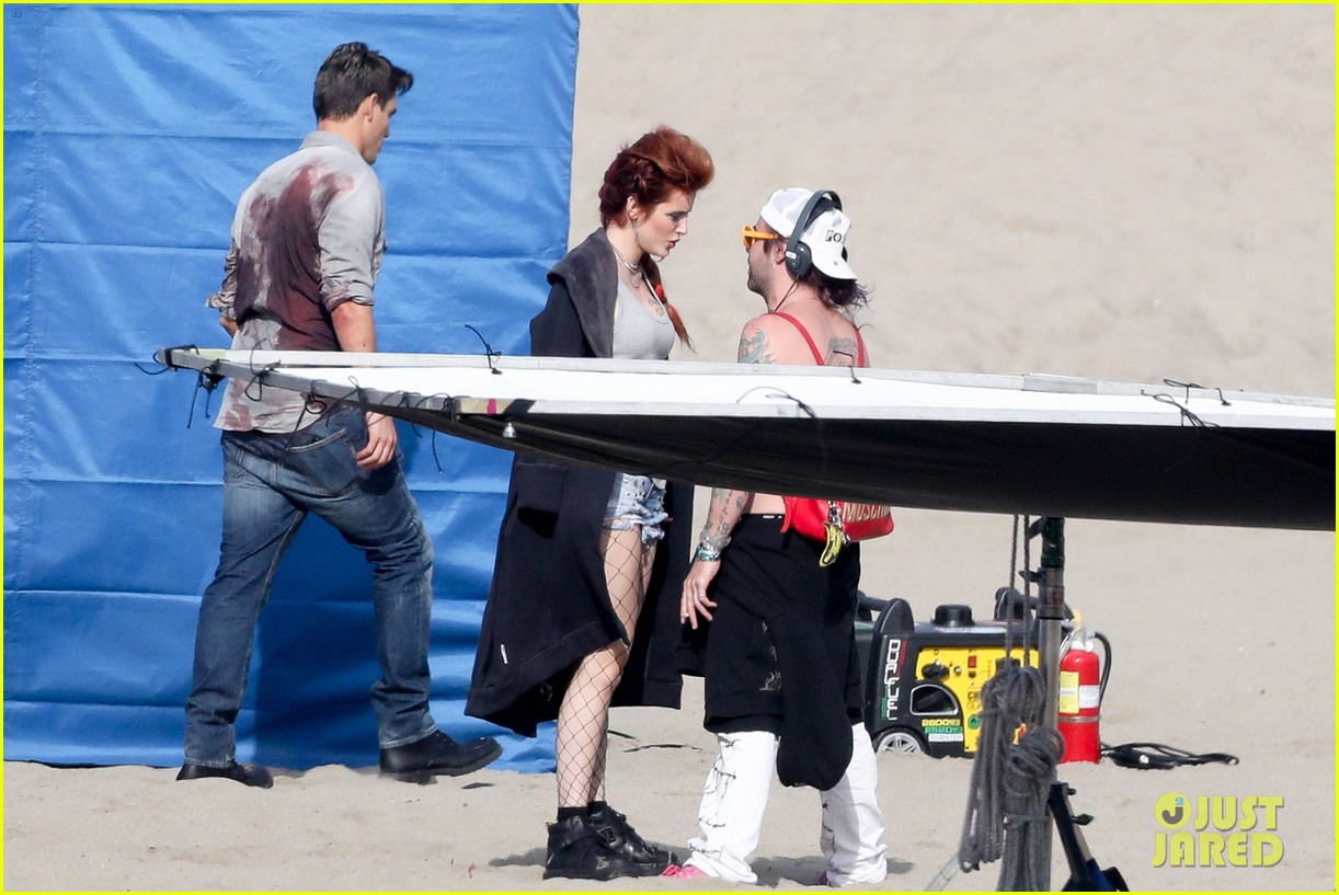 bella thorne hits the beach with shirtless carter jenkins famous in love 223986925